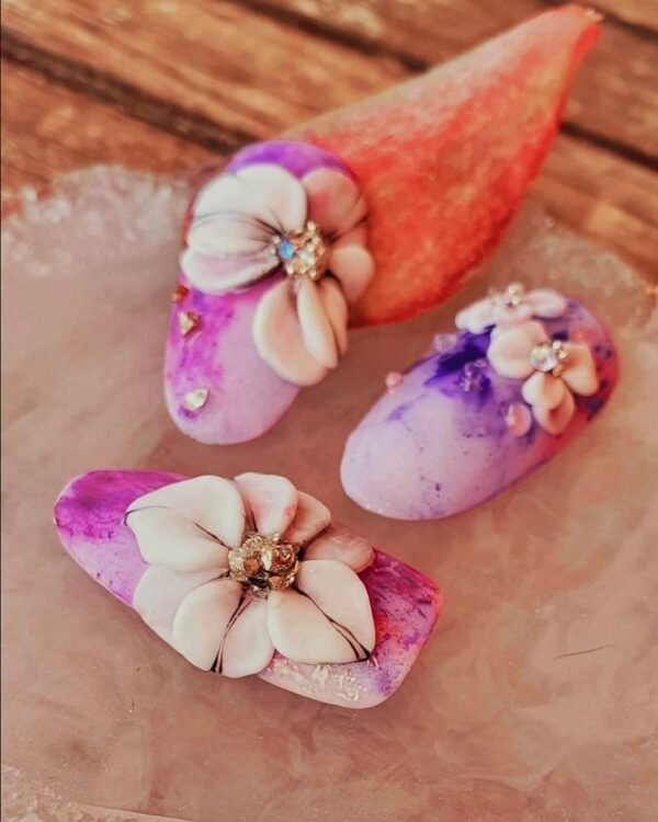 Pack: Watercolor + Plasticine flowers + Lines
